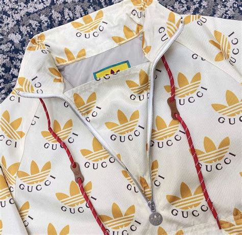 adidas x gucci trefoil print jacket|adidas x gucci shoes.